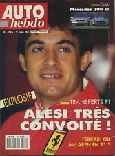 AUTO HEBDO Nr.726 09.05.1990 ALESI 205 GTI SPRINTEX MERCEDES 300SL