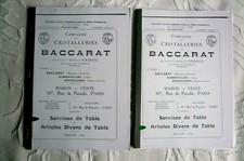KOPIE KATALOG MUSTERBUCH CRISTALLERIES DE BACCARAT ca. 120 Seiten * 1916 /dnE15