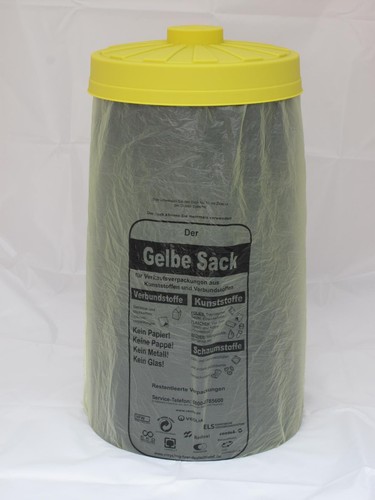 Sacktonne anthrazit gelber - sacktonne, anthrazit,
