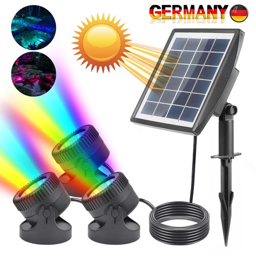 Rgb led solar teichbeleuchtung - rgb/led,