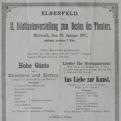 Programmzettel theater - programmzettel,