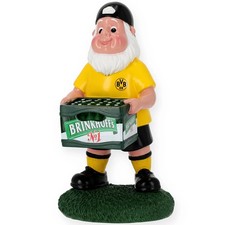 BVB Gartenzwerg Bierkasten Borussia Dortmund Zwerg Figur Deko BVB Fanartikel