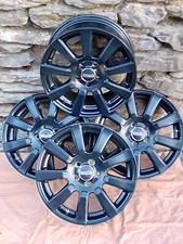 4 x alufelgen 16 zoll 4x100 ET38 Zentrierung 63,3 Mattschwarz