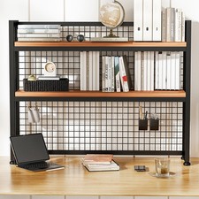 Computer-Schreibtisch-Bücherregal-Schreibtisch Organizer, Mit Gitter-Bücherregal
