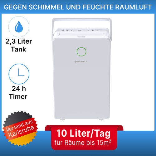 Hantech luftentfeuchter 10l - luftentfeuchter,