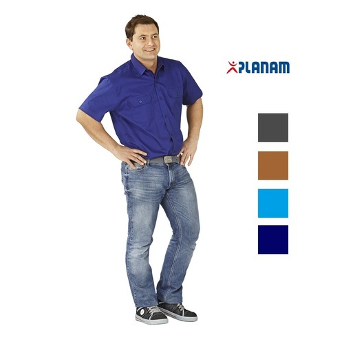 Planam kurzarm arbeitshemd - arbeitshemd, 1/4