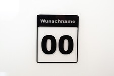 2x Startnummer Mit Wunschname