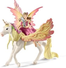 Schleich BAYALA 70568 Fee Feya und Einhorn Pegasus Spielset, Magisches Fantasie