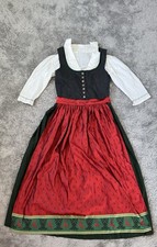 Lodenfrey Dirndl Rot Grün mit
