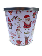 Gebäckdose "Merry Christmas" 20 cm rund, mit Sichtfenster