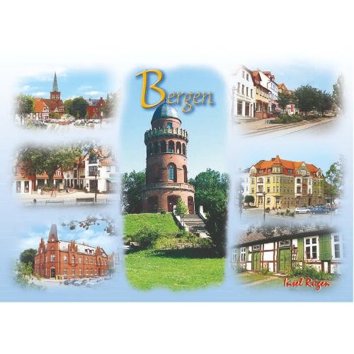 Bergen auf rügen postkarten - rügen,