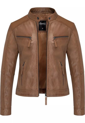 Damen echtleder jacke biker - damen,