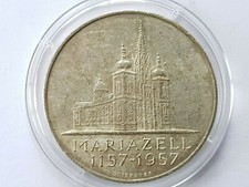 25 Schilling Münze Mariazell 1957 Österreich Sondermünze Silber 800er ca 13g