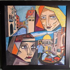 Ölgemälde auf Leinwand, 40