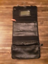 Kulturbeutel Beauty Case Reisebag Schwarz Leder  Ca. 55x27 cm