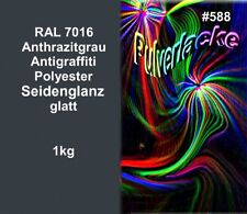 PULVERLACK Beschichtungspulver Pulverbeschichtung RAL7016 Anthrazitgrau Antigraf