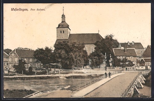 Weferlingen blick auf kirche - weferlingen,,