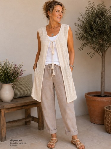 Toni longweste strickweste - toni,
