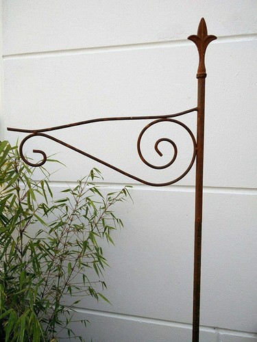 Edelrost garten laternenhaken - edelrost,