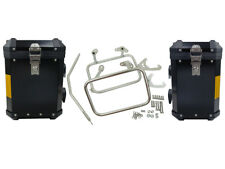 Koffer Satz schwarz Alu Suzuki