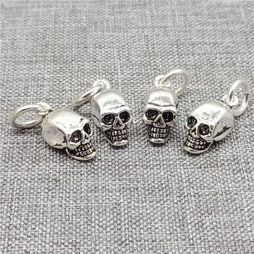 Sterling silber totenkopf - silber,