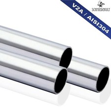 (20,00€/m) Edelstahlrohr V2A Geländerrohr 42,4x2mm von 100-3000mm geschliffen