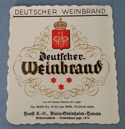 Altes schnapsetikett - altes,