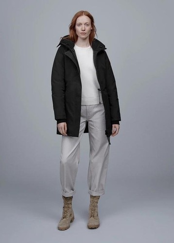 Women canada goose parka black - goose,