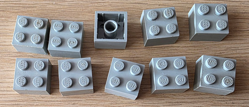Lego baustein 2x2 alt - 10, x