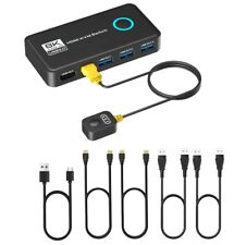 8K@60 Hz 4K@120 Hz KVM Switch