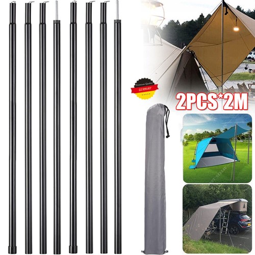 Teleskop zeltstangen - 2m,