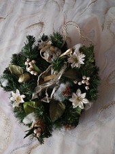 Weihnachten Kranz  Türkranz  Tannengrün  Deko künstlich, Tannenspitzen