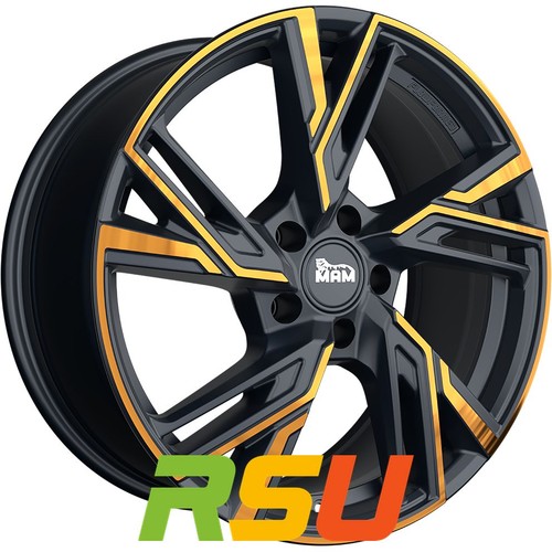 Mam rs5 matt black front - black,