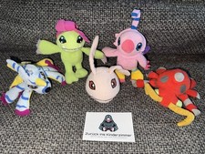 5x Digimon Plüsch McDonalds 2001 Happy Meal