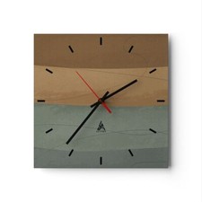 Modern Wanduhr 30x30cm Quadrat