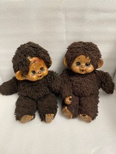 XL  2xMONCHHICHI mit Schlafaugen 35 cm Monchichi *Rarität* Teildefekt