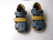 ecco light - Kinder Sandalen Schuhe mit Klettverschluss  Gr.  21 - blau mit gelb