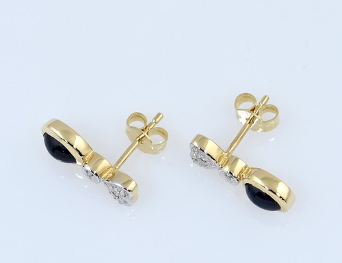 Ohrstecker saphir 585 000 k - saphir,