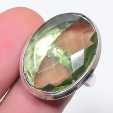 Grüner Amethyst ovale Form