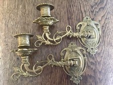 Klavierleuchter Messing , Kerzen Wandkerzenleuchter , 1 Paar