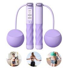 Springseil ohne Seil mit Ball Profi Fitness mit Zähler Kalorienverbrauch Zeit DE