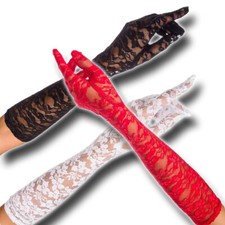 Sexy lange Spitzenhandschuhe
