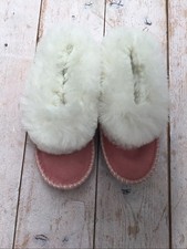 100% Lammfell Hausschuhe Socken Pantoffeln Ledersohle Hüttenschuhe SHEEP DREAMS