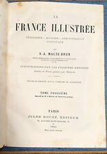 1882 La France Illustree Geographie Geschichte Illustrierte Antik Buch Band 3