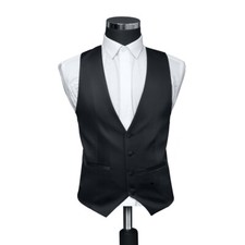 Slim Fit Satin Herren Weste in