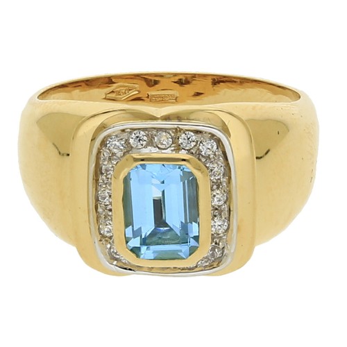 Farbsteinring mit diamanten - farbsteinring,