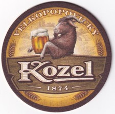 Bierdeckel aus Tschechien: KOZEL /tschechisch