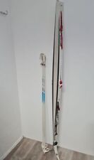 Ski DDR Germina Rottefella Kunststoff mit Skistöcke vintage 195cm #249070