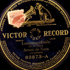 ARTURO DE NAVA (CRIOLLO TENOR) Lamentos / El Cuartro y el Tres   78rpm  S2781