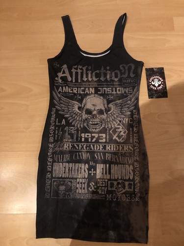 Sinful affliction dress skull - sinful,